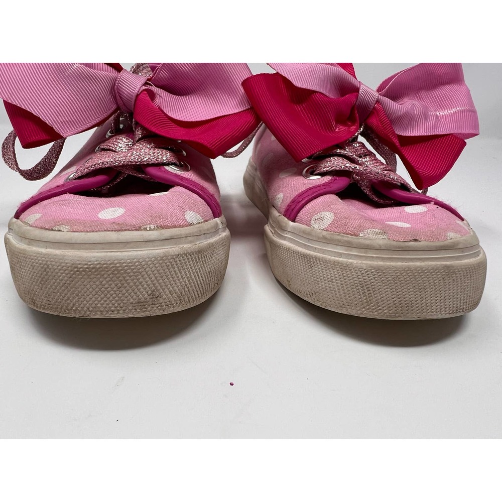 JoJo Siwa Pink White‎ Polka Dot Girl's Shoes Ground Up Size 12 - Picture 2 of 7